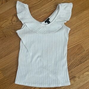 Ann Taylor Petite Small White Top